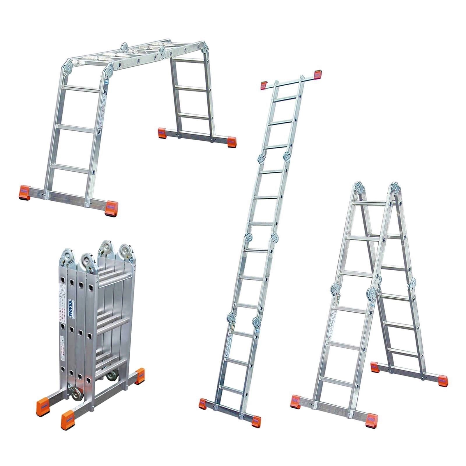 U-shaped folding ladder for rent with 3 options of use